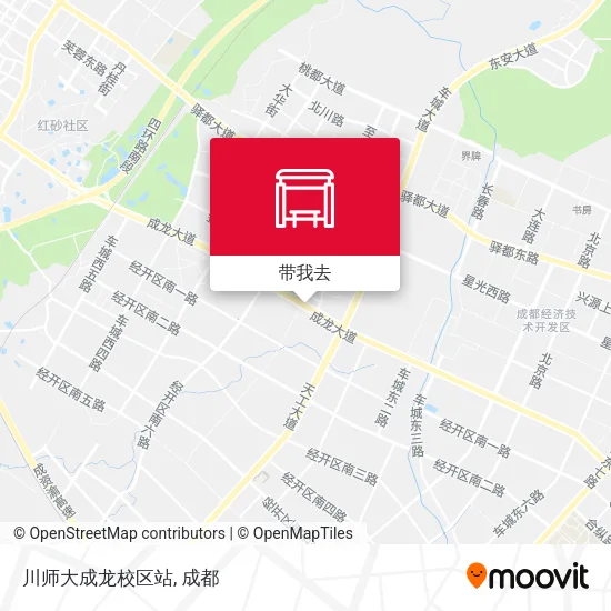 川师大成龙校区站地图