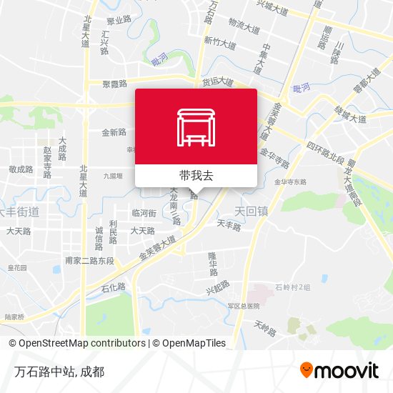 万石路中站地图