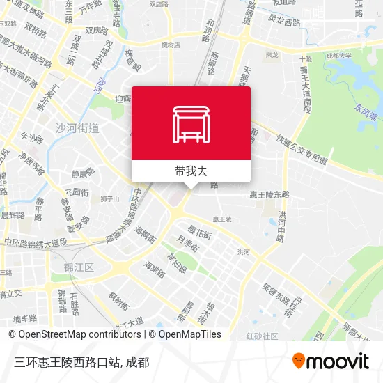 三环惠王陵西路口站地图