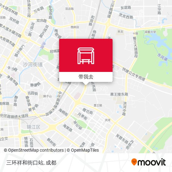 三环祥和街口站地图