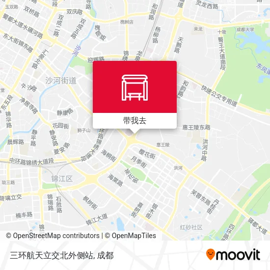 三环航天立交北外侧站地图