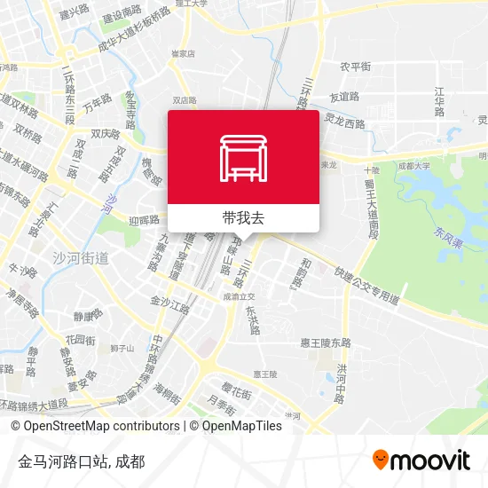 金马河路口站地图