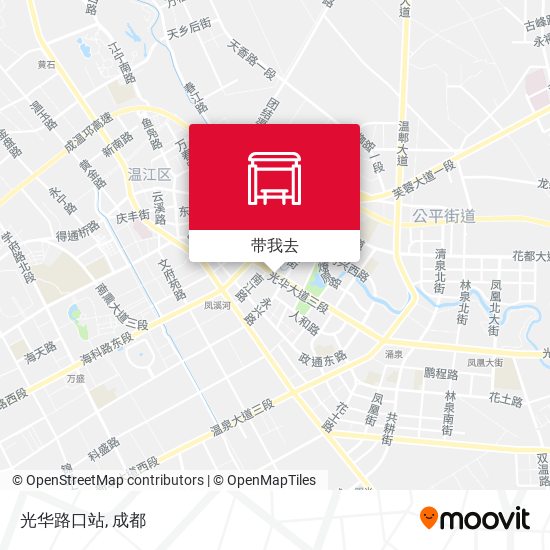 光华路口站地图