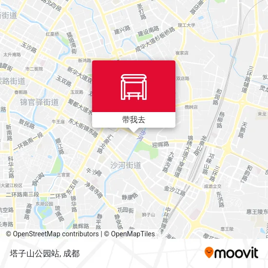 塔子山公园站地图