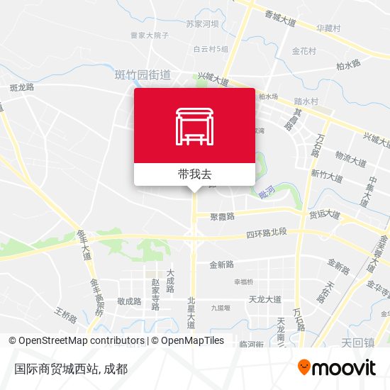 国际商贸城西站地图