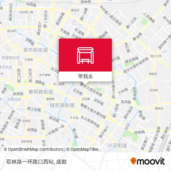 双林路一环路口西站地图