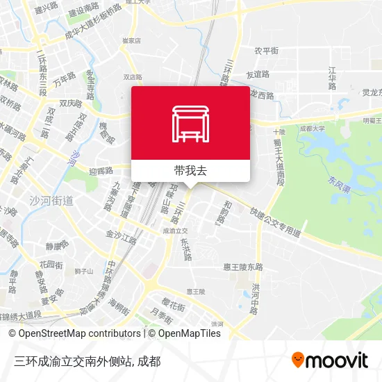 三环成渝立交南外侧站地图