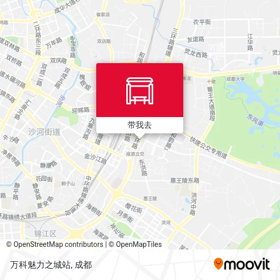 万科魅力之城站地图
