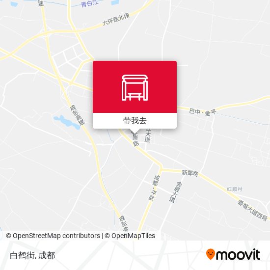 白鹤街地图