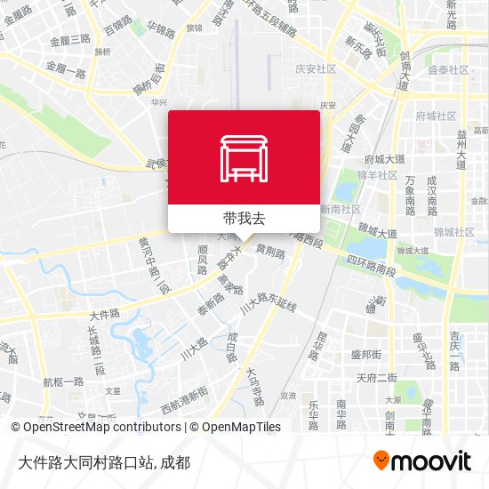大件路大同村路口站地图