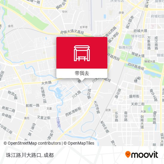 珠江路川大路口地图