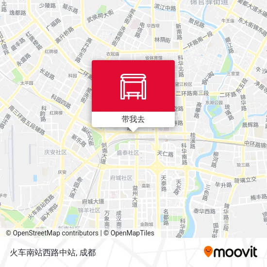 火车南站西路中站地图