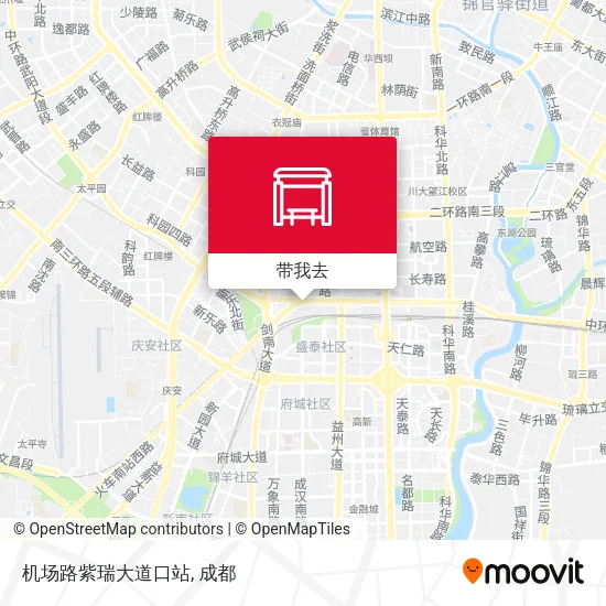 机场路紫瑞大道口站地图