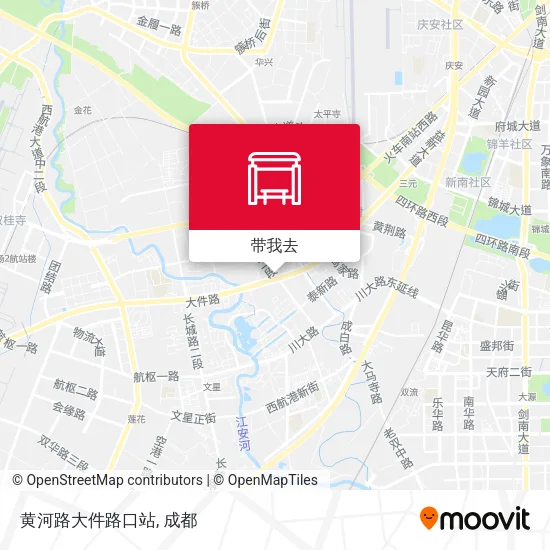 黄河路大件路口站地图