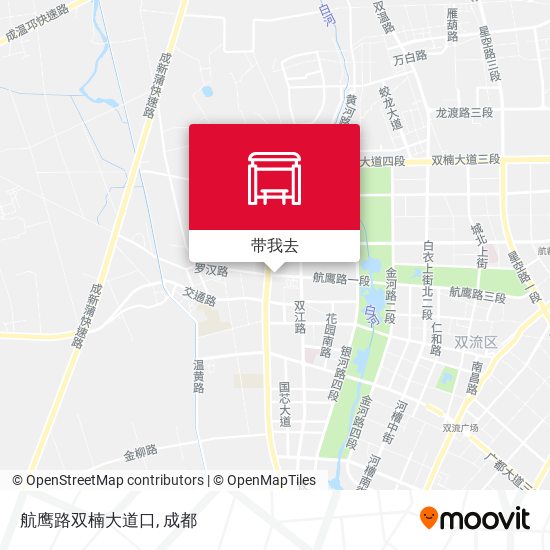 航鹰路双楠大道口地图