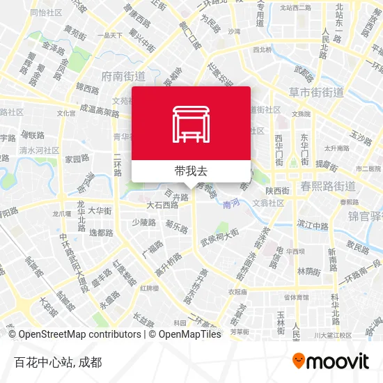 百花中心站地图
