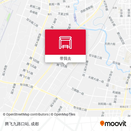腾飞九路口站地图