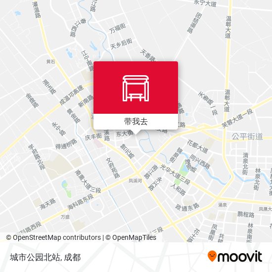 城市公园北站地图