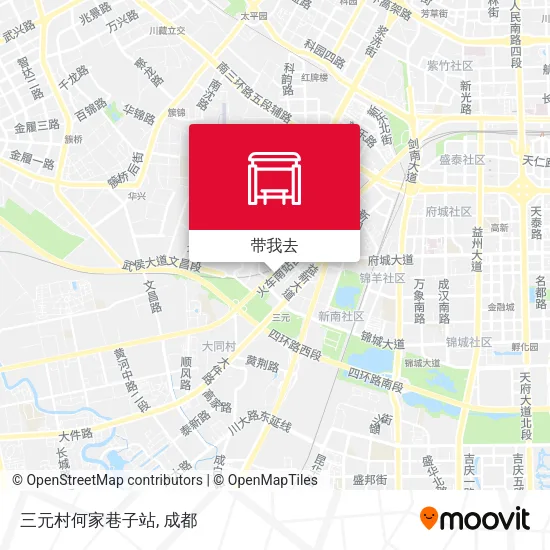 三元村何家巷子站地图