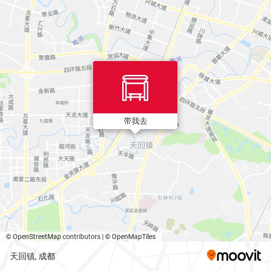 天回镇地图