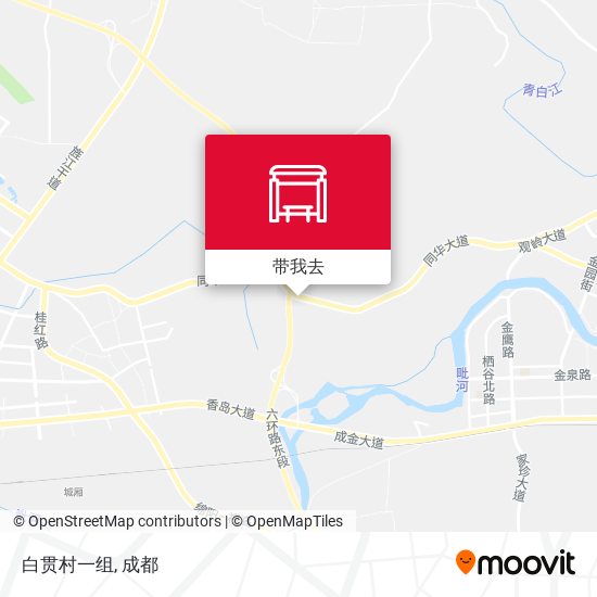 白贯村一组地图