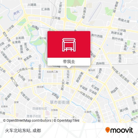 火车北站东站地图