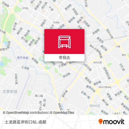 土龙路蓝岸街口站地图