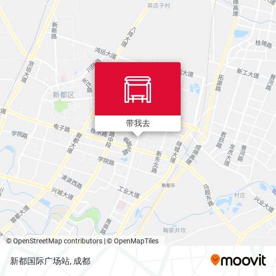 新都国际广场站地图