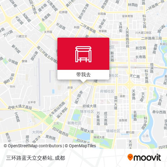 三环路蓝天立交桥站地图
