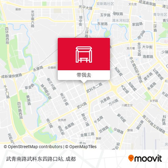 武青南路武科东四路口站地图