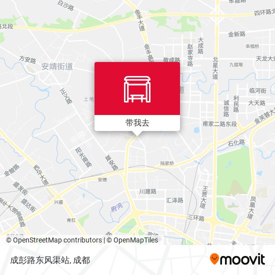 成彭路东风渠站地图