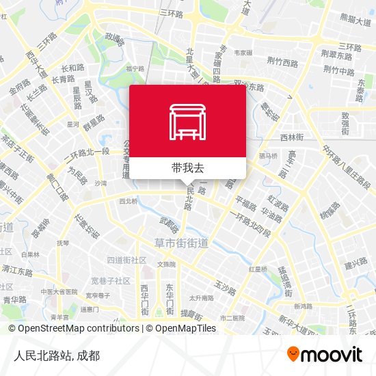 人民北路站地图