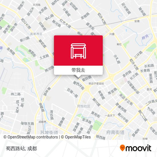 蜀西路站地图