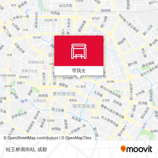 桂王桥南街站地图