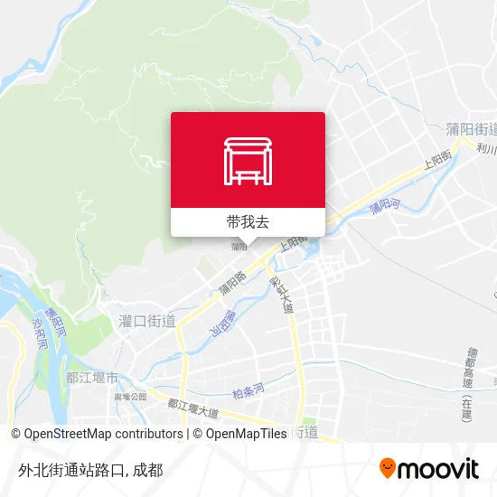 外北街通站路口地图