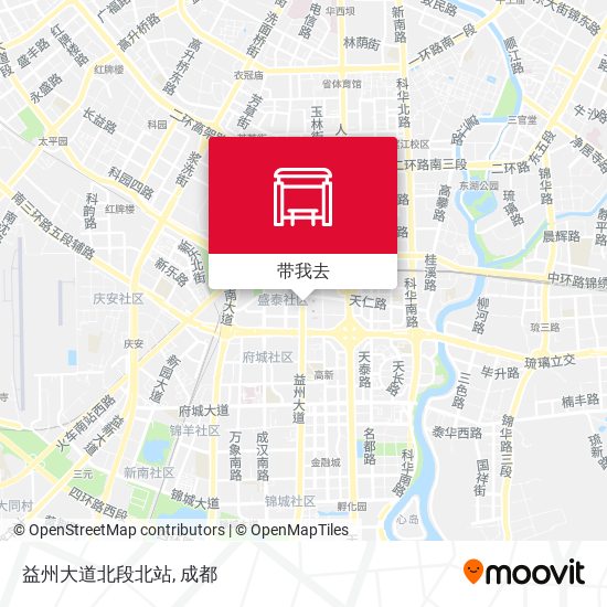益州大道北段北站地图