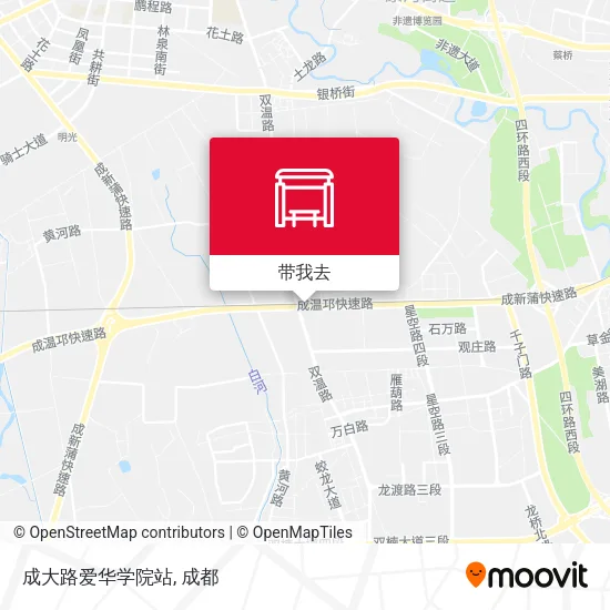 成大路爱华学院站地图