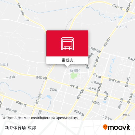 新都体育场地图