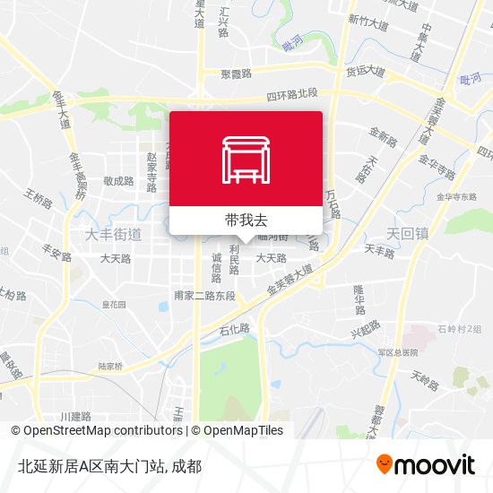 北延新居A区南大门站地图