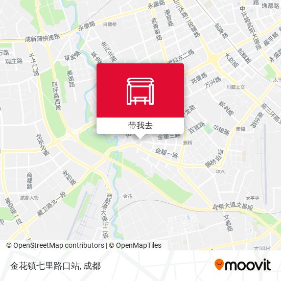 金花镇七里路口站地图