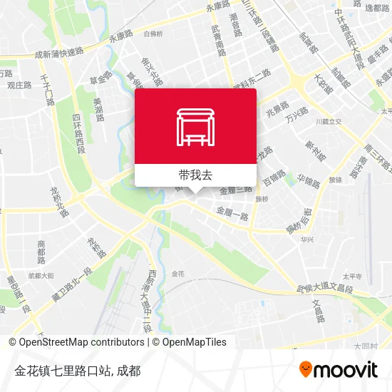 金花镇七里路口站地图
