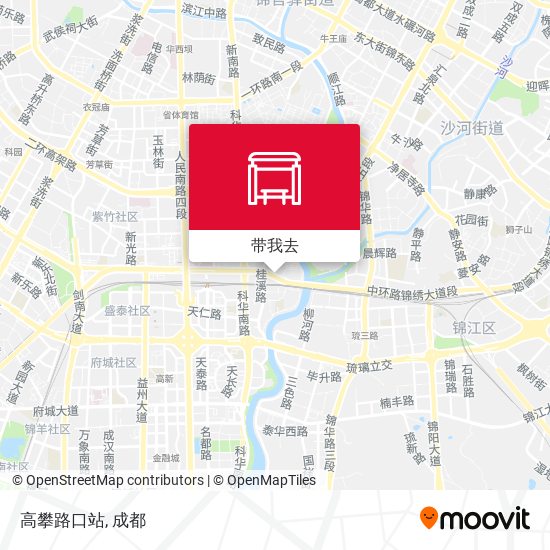 高攀路口站地图