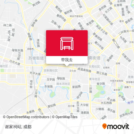 谢家祠站地图