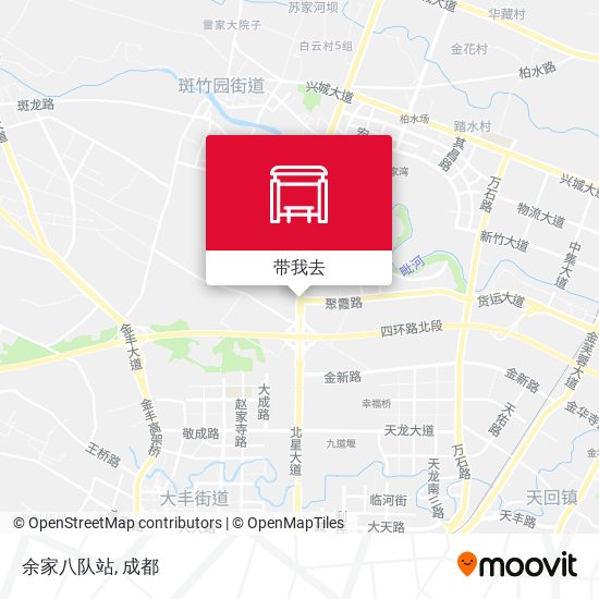 余家八队站地图