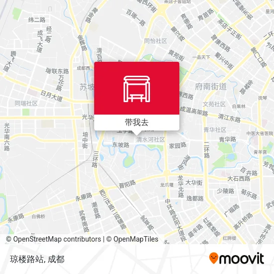 琼楼路站地图