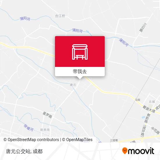 唐元公交站地图