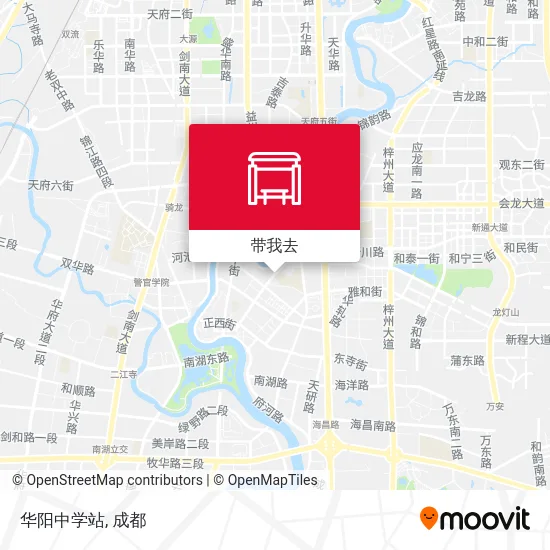 华阳中学站地图