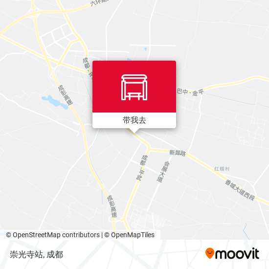 崇光寺站地图