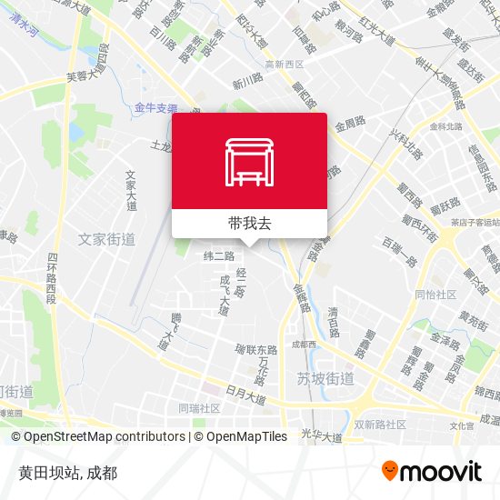 黄田坝站地图
