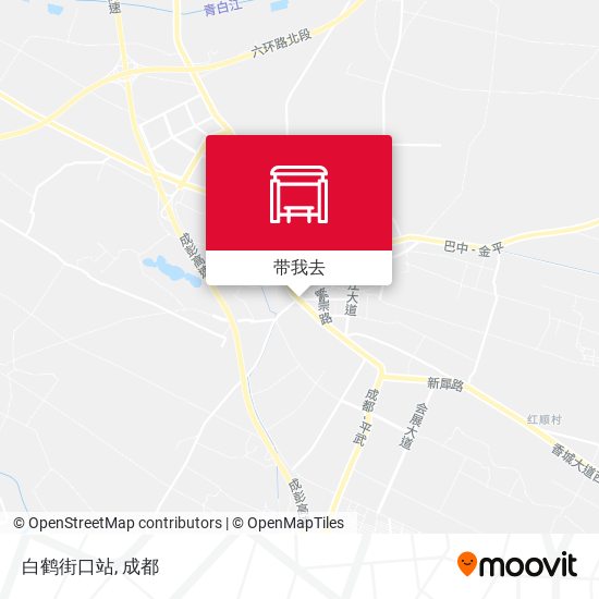 白鹤街口站地图